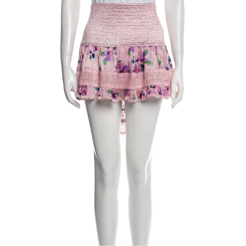 SOLD SOLD 🛑🛑🛑🛑Sunday Saint Tropez Mini Flounce Silk Skirt